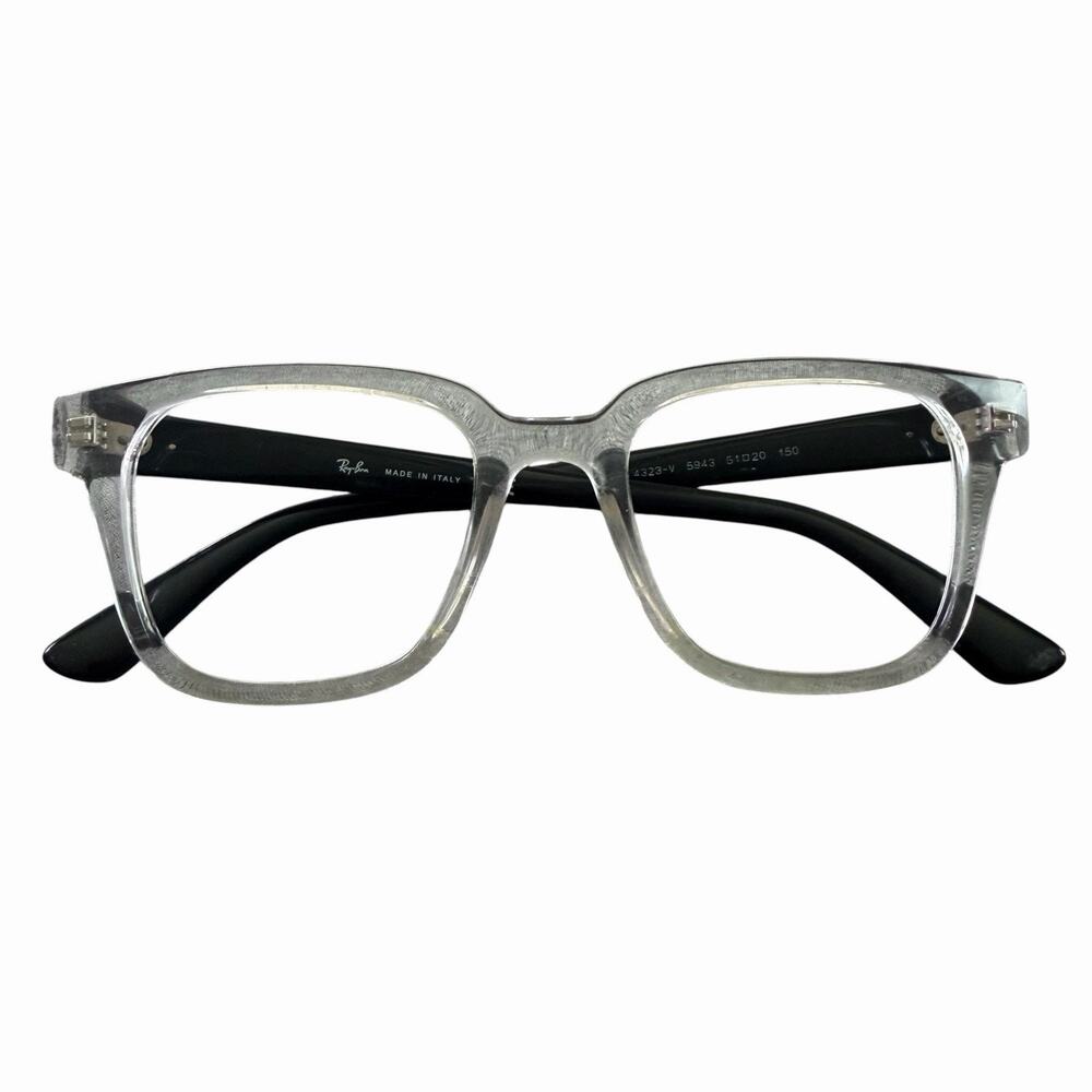 Ray-Ban RB4323-V 5943 Eyeglass Frames 51-20-150 Clear Black Frames Only